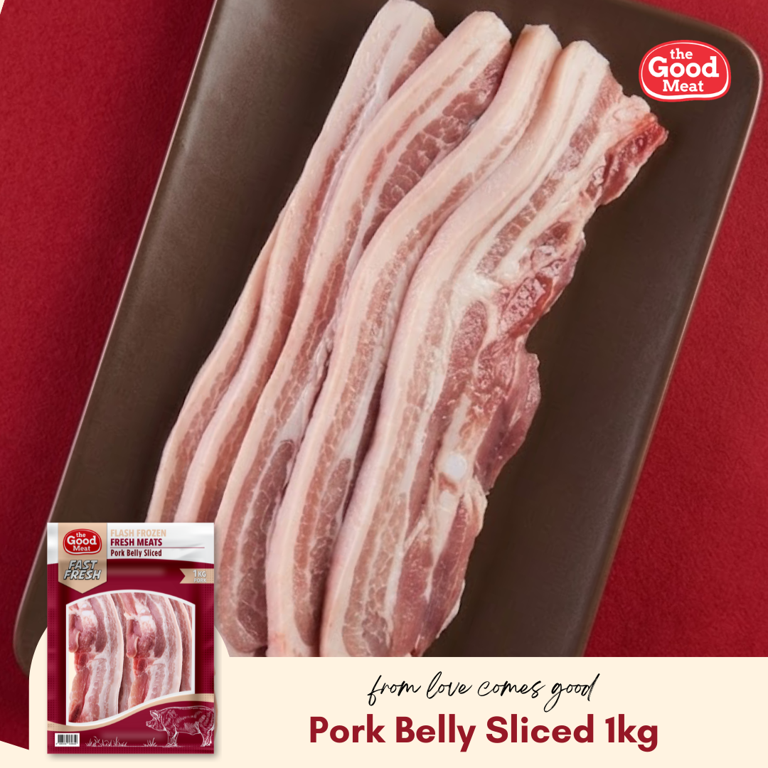 The Good Meat Pork Belly Sliced 1kg