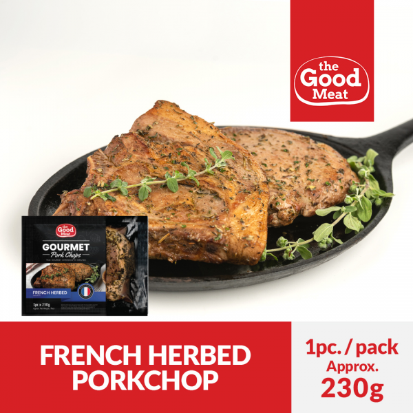 French herbed pork chops