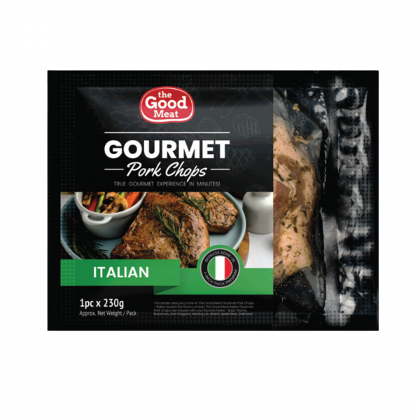 Italian pork chops packaging