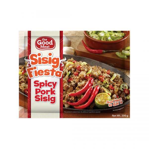 Sisig Fiesta Spicy Pork packaging