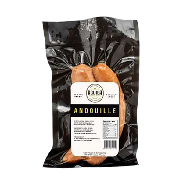 Aguila Andouille smoked sausages packaging