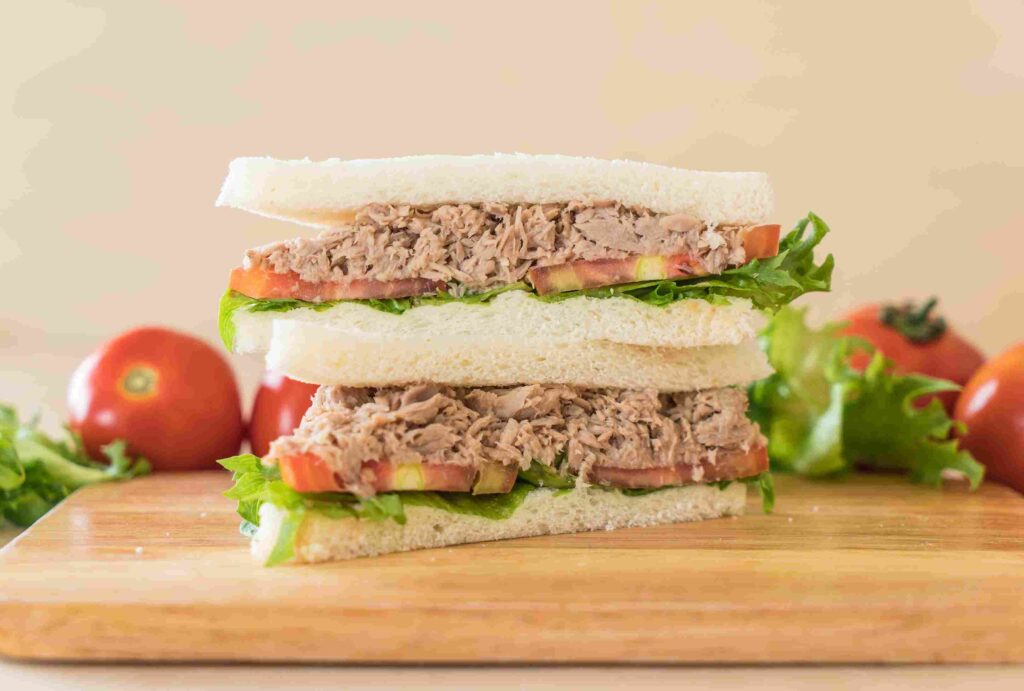 Tuna sandwich in 2 layers