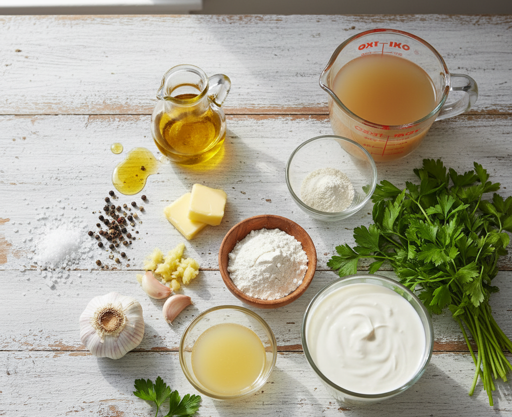creamy pork chop ingredients