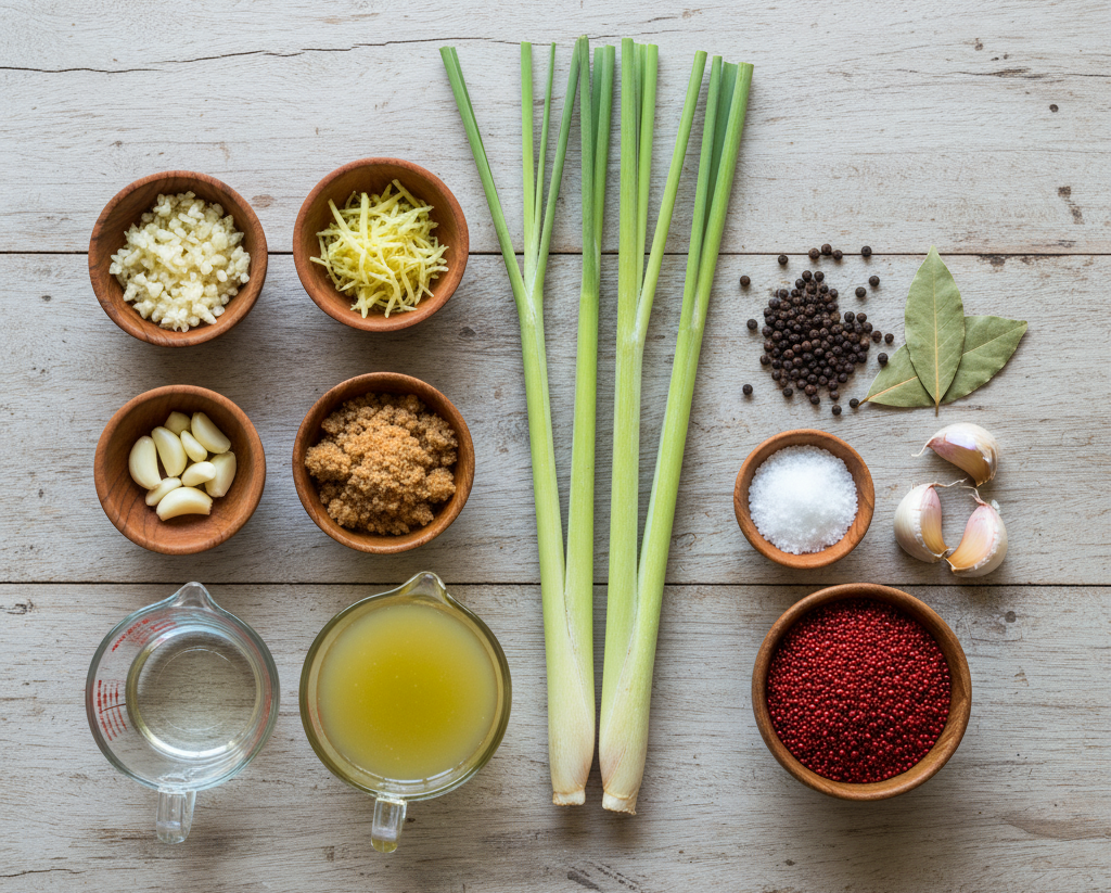 Chicken Inasal ingredients