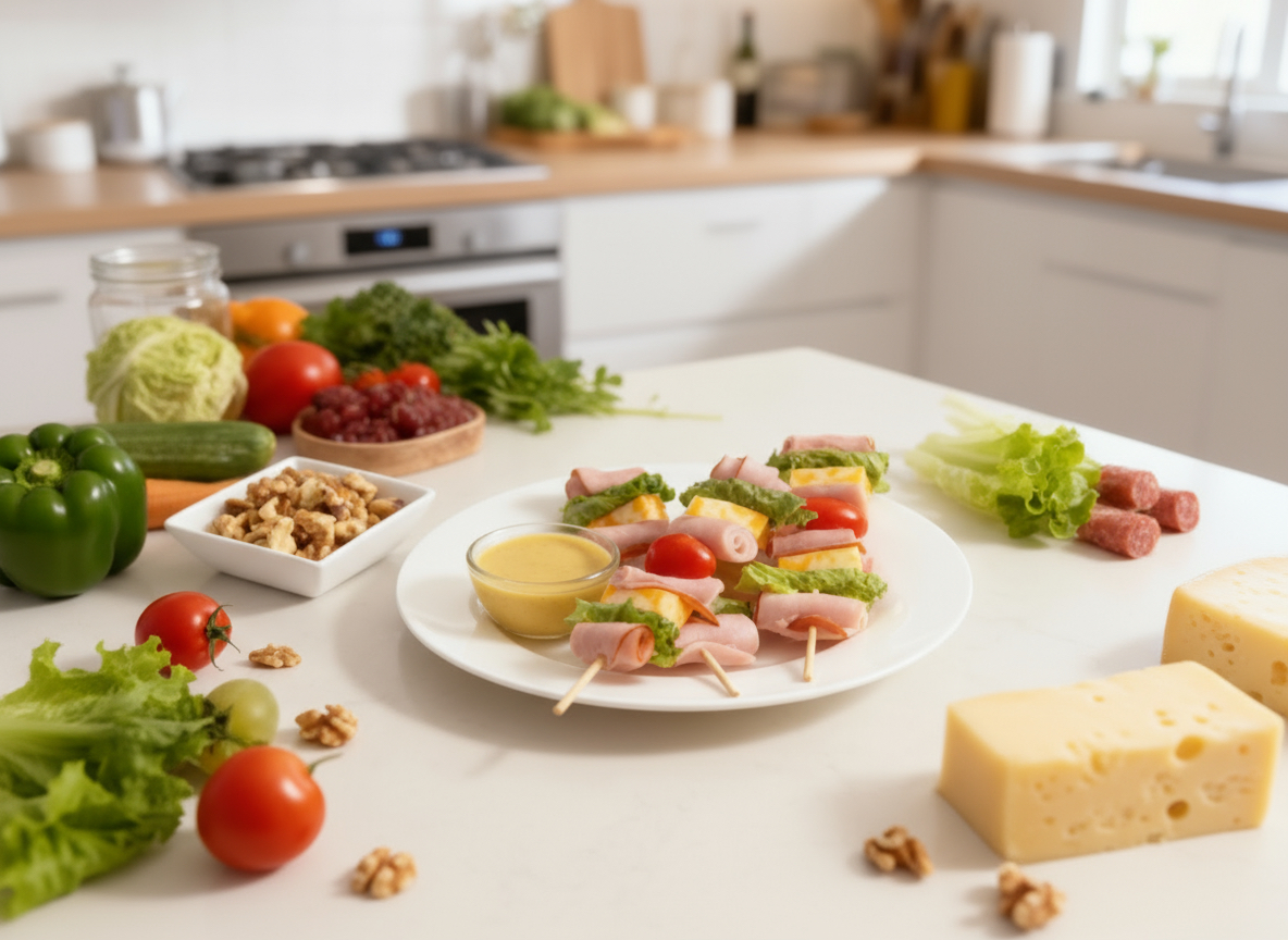 Ham skewers