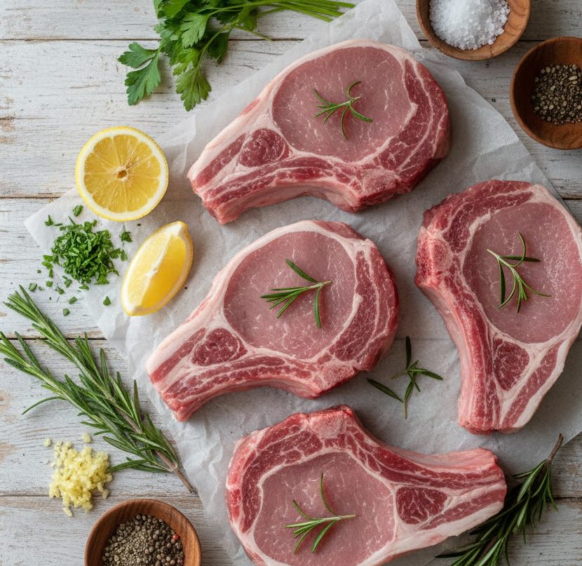 grilled rosemary pork chop recipe