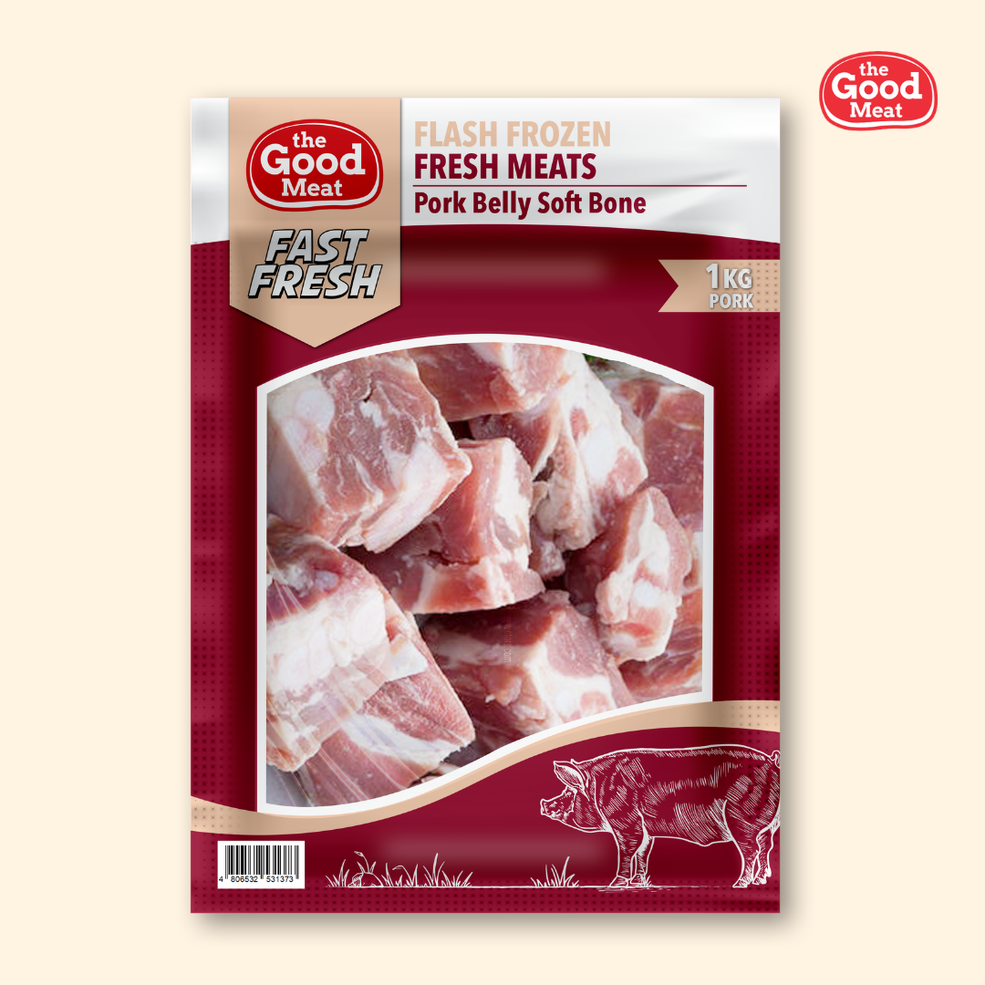 The Good Meat Pork Belly Soft bones 1kg