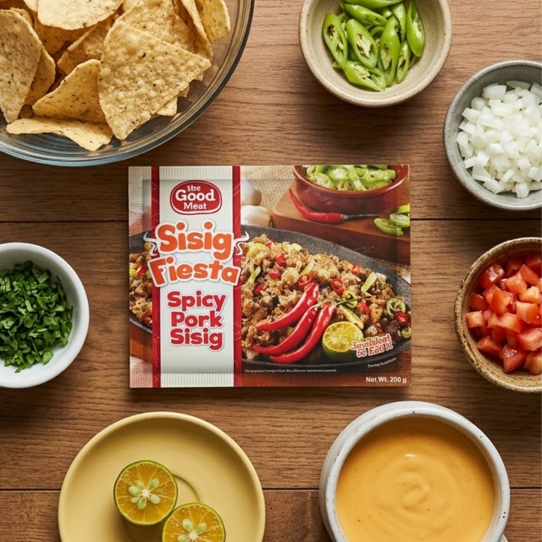 The Good meat Spicy Sisig Nachos recipe