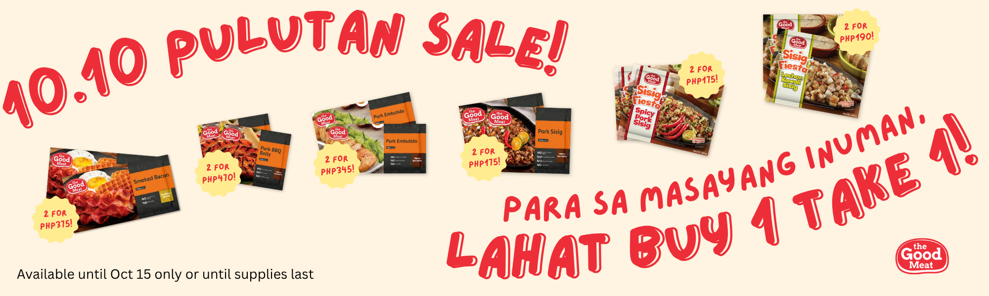 The good meat 10.10 sale